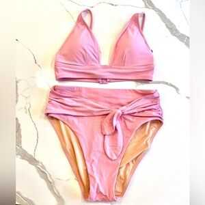 J Crew Pink Bikini Set - XS top / Small bottoms